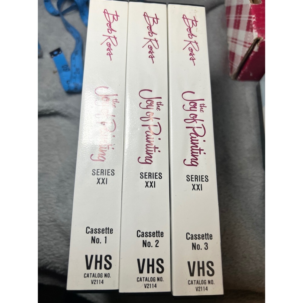 Bob Ross Joy of Painting Series XXI Complete 3 VHS Tape Set 13 Episodes